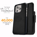Dreem Fibonacci Wallet Case for iPhone 13 Pro | 2-in-1 Detachable Vegan Leather Cover [Black]