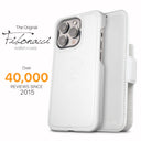 Dreem Fibonacci Wallet Case for iPhone 14 Plus | 2-in-1 Detachable Vegan Leather Cover [White]