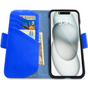 Dreem Fibonacci Wallet Case for iPhone 15 | 2-in-1 Detachable Vegan Leather Cover [Ocean]