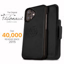 Dreem Fibonacci Wallet Case for iPhone 16 Plus | 2-in-1 Detachable Vegan Leather Cover [Black]