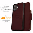Dreem Fibonacci Wallet Case for iPhone 16 Plus | 2-in-1 Detachable Vegan Leather Cover [Coffee]