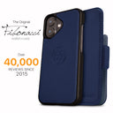 Dreem Fibonacci Wallet Case for iPhone 16 Plus | 2-in-1 Detachable Vegan Leather Cover [Royal]
