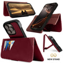 Dreem Fibonacci Wallet Case for iPhone 16 Pro Max [Burgundy]