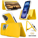Dreem Fibonacci Wallet Case for iPhone 16 Plus | 2-in-1 Detachable Vegan Leather Cover [Yellow]