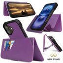 Dreem Fibonacci Wallet Case for iPhone 16 Plus | 2-in-1 Detachable Vegan Leather Cover [Purple]