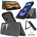 Dreem Fibonacci Wallet Case for iPhone 16 Plus | 2-in-1 Detachable Vegan Leather Cover [Grey]