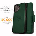 Dreem Fibonacci Wallet Case for iPhone 16 Plus | 2-in-1 Detachable Vegan Leather Cover [Green]