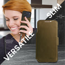Dreem Real Leather for iPhone 17 Pro Max Case Wallet [Fibonacci:Olive]