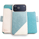 Dreem for iPhone 17 Pro Max Case Wallet [Fibonacci:Light Blue/White]