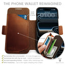 Dreem Real Leather for iPhone 17 Pro Max Case Wallet [Fibonacci:Chocolate]