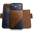 Dreem for iPhone 17 Pro Case Wallet [Fibonacci:Chocolate/Royal Blue]