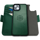 Dreem Fibonacci Wallet Case for iPhone 14 Plus | 2-in-1 Detachable Vegan Leather Cover [Green]