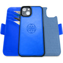 Dreem Fibonacci Wallet Case for iPhone 14 & iPhone 16e Case Wallet | 3-in-1 Magnetic Detachable Vegan Leather Cover [Ocean]