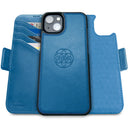 Dreem Fibonacci Wallet Case for iPhone 15 | 2-in-1 Detachable Vegan Leather Cover [Slate]