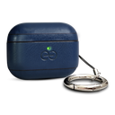 Dreem Om AirPod Pro 3 Case, Leather, with Keychain,  Protective One-Piece Hard Shell, Luxury Vegan Leather, with Reveal Motion Effect [Royal]