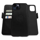 Dreem Fibonacci Wallet Case for iPhone 13 Mini | 2-in-1 Detachable Vegan Leather Cover [Black]