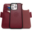 Dreem Fibonacci Wallet Case for iPhone 15 Pro | 2-in-1 Detachable Vegan Leather Cover with Built-in Kick-Stand, RFID Blocking Card Holder, MagSafe Compatible [Black]