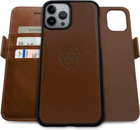 Fibonacci 2-in-1 Wallet Case for iPhone 13 Pro - Chocolate