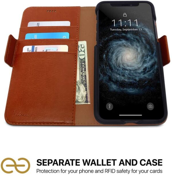 Fibonacci 2-in-1 Wallet Case for iPhone Xs Max - Caramel