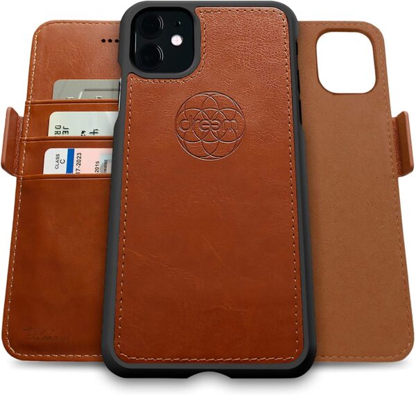 Fibonacci 2-in-1 Wallet Case for iPhone 11 - Caramel