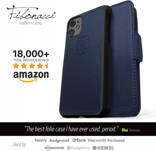 Fibonacci 2-in-1 Wallet Case for iPhone 11 - Royal