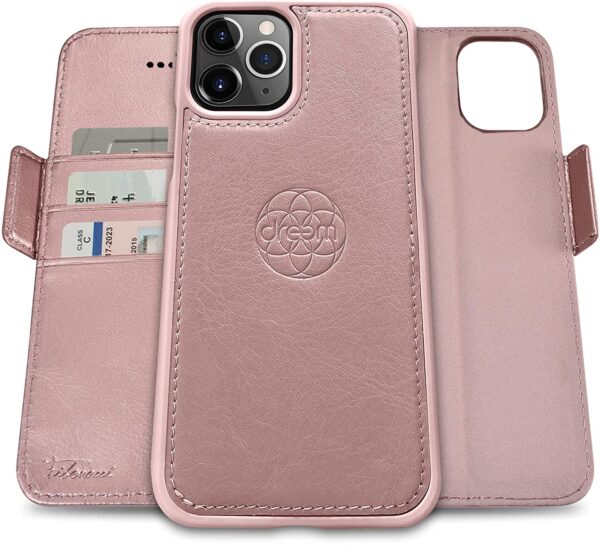 Fibonacci 2-in-1 Wallet Case for iPhone 12 Pro Max - Rose