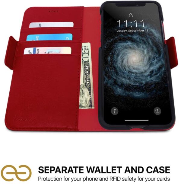 Fibonacci 2-in-1 Wallet Case for iPhone 6 & 6s - Red