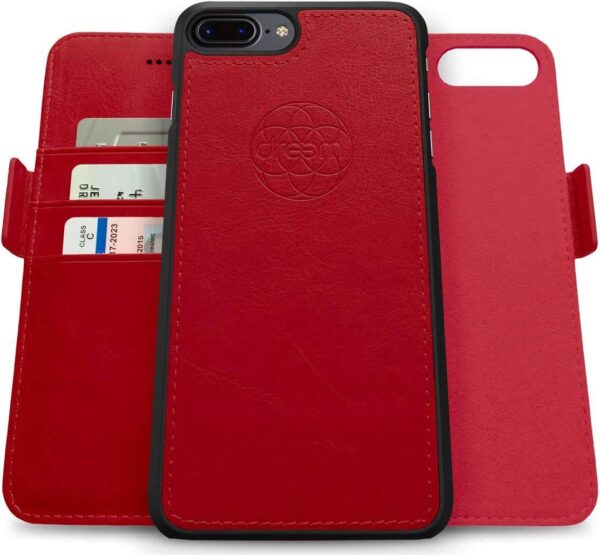 Fibonacci 2-in-1 Wallet Case for iPhone 8 Plus & 7 Plus - Red