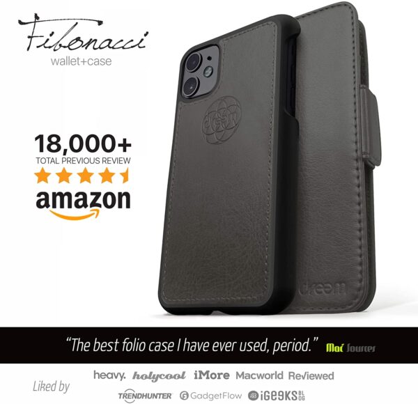 Fibonacci 2-in-1 Wallet Case for iPhone 6 & 6s - Grey