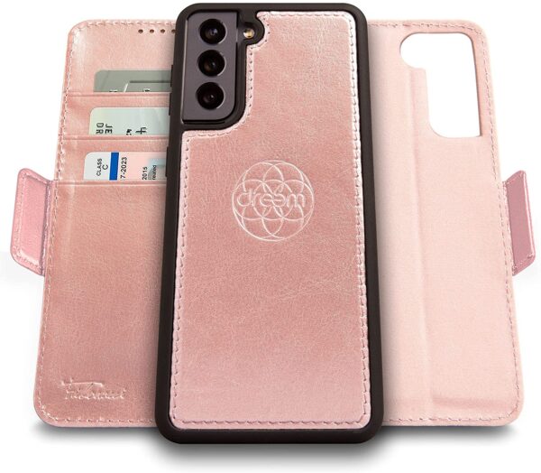 Fibonacci 2-in-1 Wallet Case for Samsung Galaxy S21 - Rose