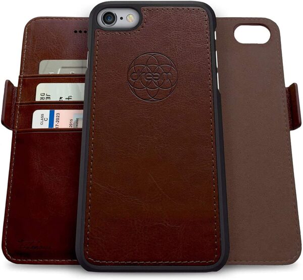 Fibonacci 2-in-1 Wallet Case for iPhone 6 & 6s - Coffee