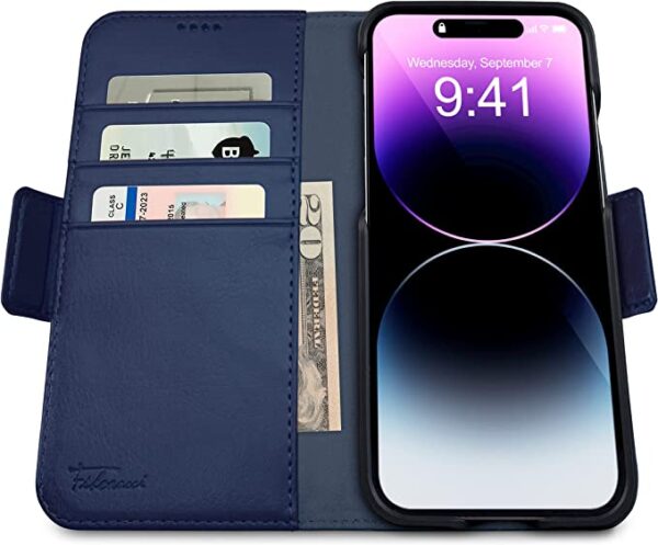Fibonacci 2-in-1 Wallet Case for Apple iPhone 14 Plus - Royal