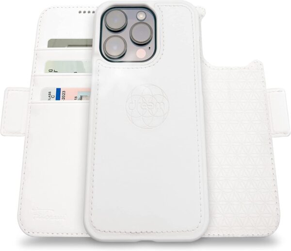 Fibonacci 2-in-1 Wallet Case for Apple iPhone 14 Pro Max - White