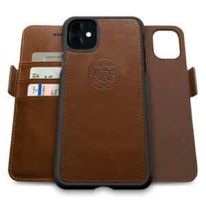 Fibonacci Wallet Case for iPhone 11 - Chocolate