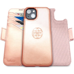 Fibonacci Wallet Case for iPhone 15 Plus - Rose