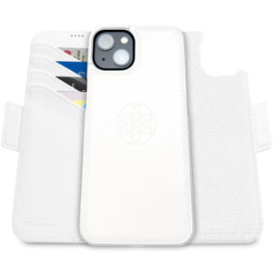 Fibonacci Wallet Case for iPhone 15 - White