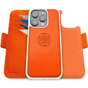Fibonacci Wallet Case for iPhone 15 Pro Max - Orange