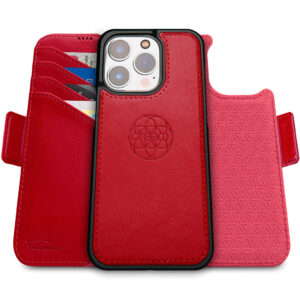 Fibonacci Wallet Case for iPhone 16 Pro - Red