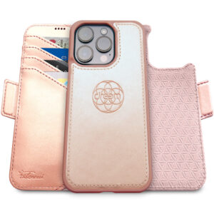 Fibonacci Wallet Case for iPhone 15 Pro Max - Rose