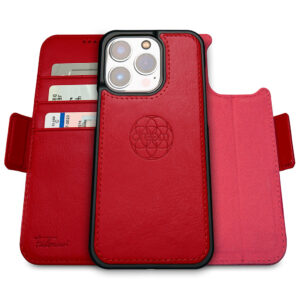 Fibonacci Wallet Case for iPhone 14 Pro - Red