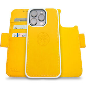 Fibonacci Wallet Case for iPhone 14 Pro - Yellow