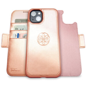 Fibonacci Wallet Case for iPhone 14 Plus - Rose