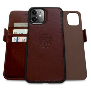 Fibonacci Wallet Case for iPhone 12 Mini - Coffee
